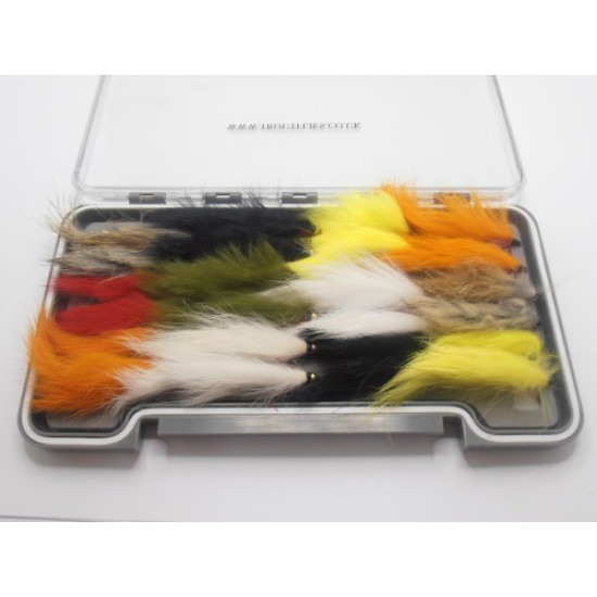 Zonker Trout Flies – 12 Pack – Two Tone & Bunny Leech, Size 10 – Troutflies UK